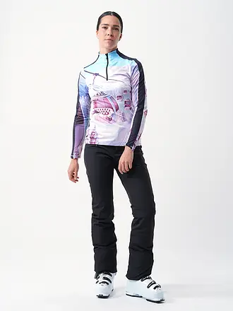 SPORTALM | Damen Unterzieh Zipshirt mit exklusivem Print | 